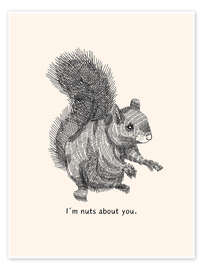 Wall print I'm nuts about you - Ohkimiko