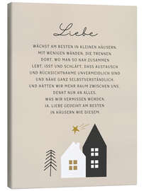 Tableau sur toile Liebe gedeiht am besten... - Ohkimiko