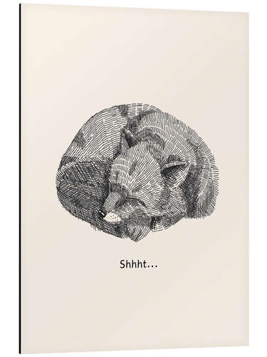 Obraz na aluminium Shhht! - Sleeping Fox