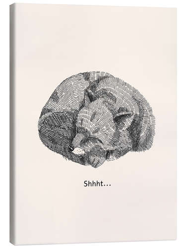 Lienzo Shhht! - Sleeping Fox
