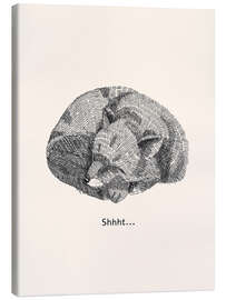 Lienzo Shhht! - Sleeping Fox