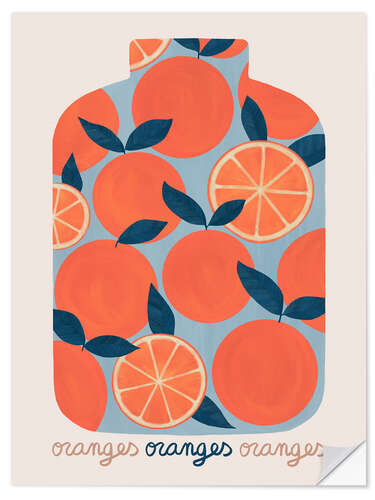 Adesivo murale Canning Oranges