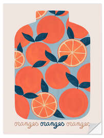 Vinilo para la pared Canning Oranges