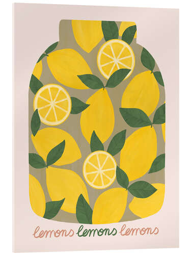 Quadro em acrílico Canning lemons
