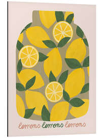 Tableau en aluminium Canning lemons