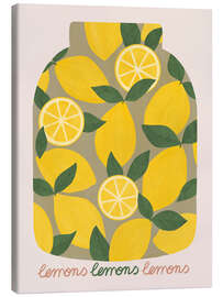 Canvas print Canning lemons