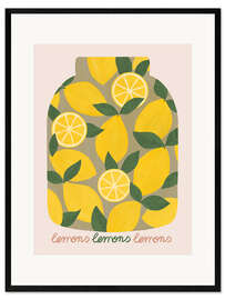Gerahmter Kunstdruck Canning lemons