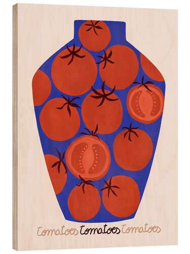 Tableau en bois Canning tomatoes