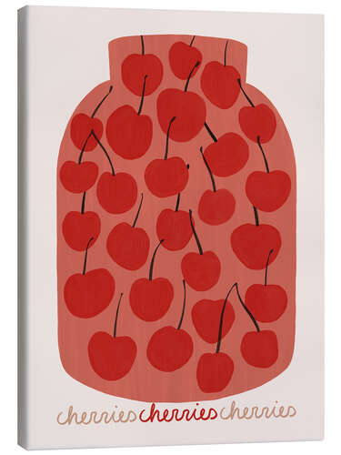 Canvas print Canning cherries