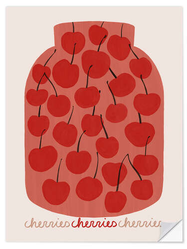 Adesivo murale Canning cherries