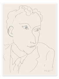 Wall print Portrait of Louis Aragon, 1943 - Henri Matisse