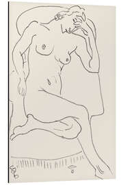 Cuadro de aluminio Naked Woman in an Armchair, 1924 - Henri Matisse