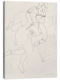 Leinwandbild Odalisken mit Schachbrett, 1928 - Henri Matisse