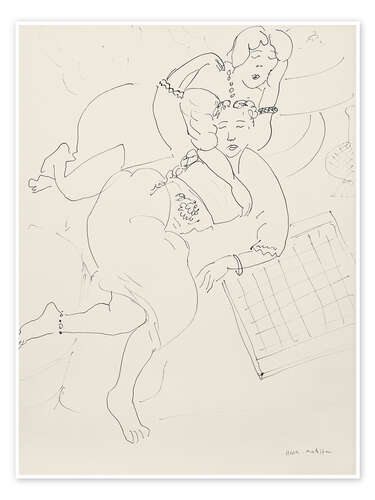 Poster Odalisques with Chessboard, 1928
