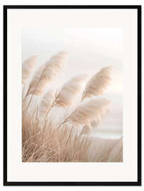 Impression artistique encadrée Pampas Grass Poetry by the Sea - Melanie Viola