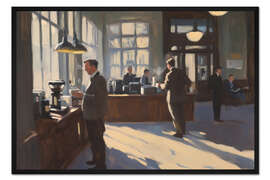 Gerahmter Kunstdruck Office Cafeteria