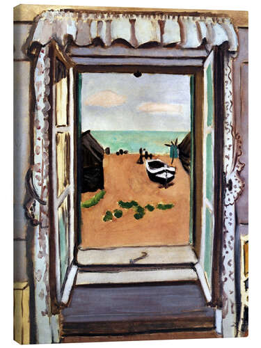 Leinwandbild Das Fenster, Étretat, Normandie, 1920