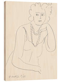 Wood print Ladies with Necklace, 1943 - Henri Matisse