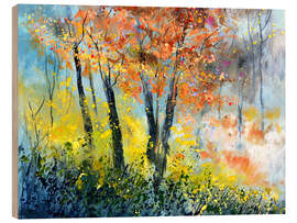 Obraz na drewnie Autumnal light - Pol Ledent