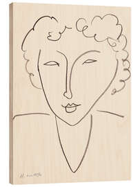 Wood print Woman's head, Tete de Femme, 1952 - Henri Matisse