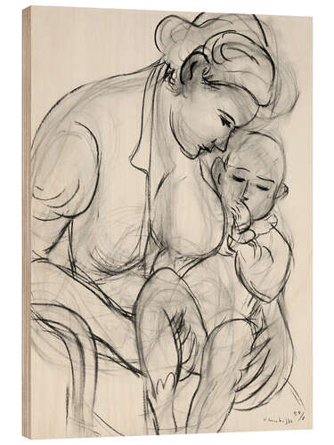 Print på træ Motherhood, 1939