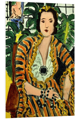 Foam board print Helene Galitzine with gemstone, 1937