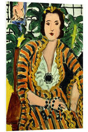 Foam board print Helene Galitzine with gemstone, 1937
