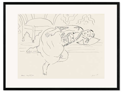 Gerahmter Kunstdruck Odaliske, 1928