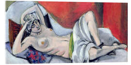 Acrylglasbild Liegender Akt mit Draperie, 1924 - Henri Matisse