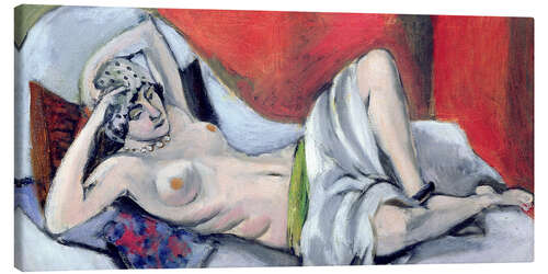 Obraz na płótnie Reclining Nude with Drapery, 1924