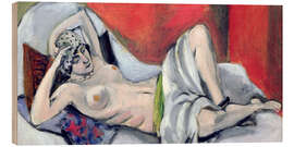 Tableau en bois Reclining Nude with Drapery, 1924 - Henri Matisse