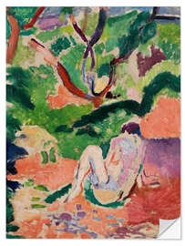 Självhäftande poster Nude in a Wood, 1906
