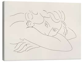 Lienzo Head and Arms of Reclining Nude