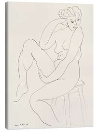 Leinwandbild Nude sitting on a stool, 1936 - Henri Matisse