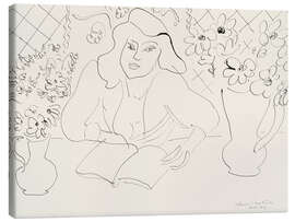 Leinwandbild Modell mit Buch, 1944 - Henri Matisse
