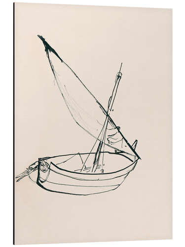 Obraz na aluminium Grounded Fishing Boat, 1904
