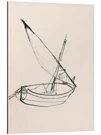 Quadro em alumínio Grounded Fishing Boat, 1904