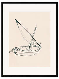 Ingelijste kunstdruk Grounded Fishing Boat, 1904