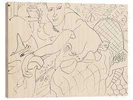 Wood print Young Woman in an Armchair, 1938 - Henri Matisse
