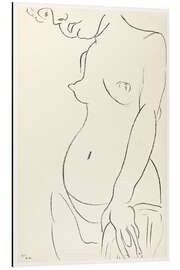 Cuadro de aluminio Three-Quarter Nude, Head Partly Showing, 1913 - Henri Matisse