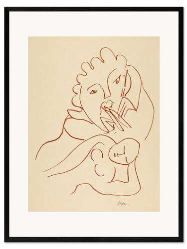 Framed art print Florilège des Amours de Ronsard, 1948 I