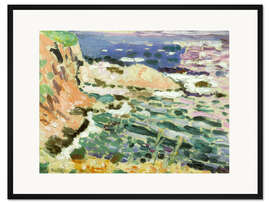 Gerahmter Kunstdruck Die Küste, Collioure, 1905 - Henri Matisse