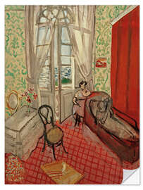 Selvklæbende plakat Women on Sofa or The Divan, 1921