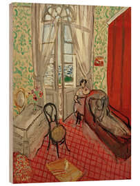Cuadro de madera Women on Sofa or The Divan, 1921
