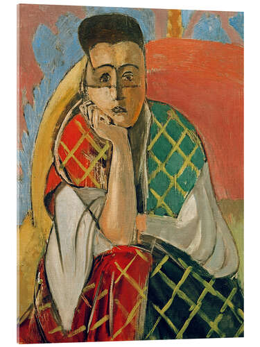 Obraz na szkle akrylowym Mademoiselle HD Woman with Veil, 1927