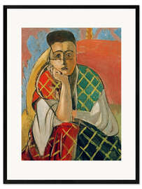 Impression artistique encadrée Mademoiselle H.D. Femme à la voilette, 1927