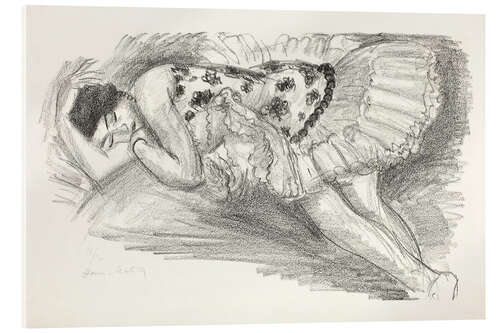 Acrylglasbild Balletttänzerin, aus der Serie Zehn Tänzer, 1927