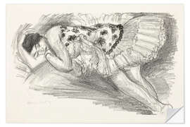 Wandsticker Balletttänzerin, aus der Serie Zehn Tänzer, 1927