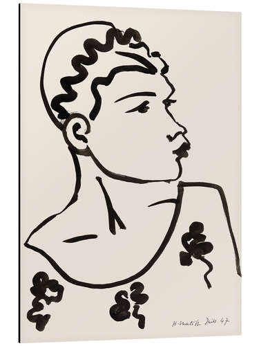 Tableau en aluminium Head, 1947