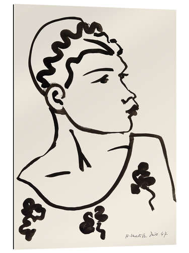 Stampa su plexi-alluminio Head, 1947